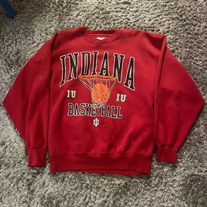 Vintage 1980s Danaggers Indiana University Basketball Crewneck Mens Size Medium